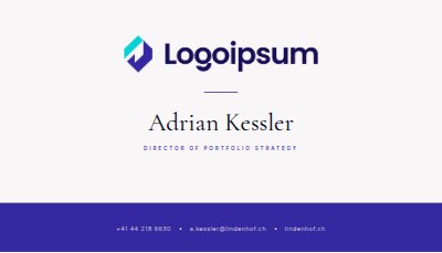 Footer-Band Business Card
