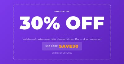 Ad Banner — Coupon