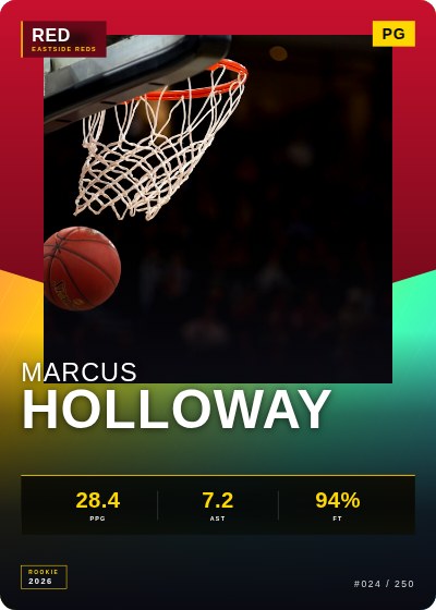 Holographic Foil Sports Card