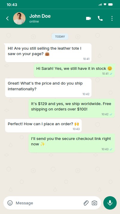 WhatsApp Chat Simulation (low res) — Story