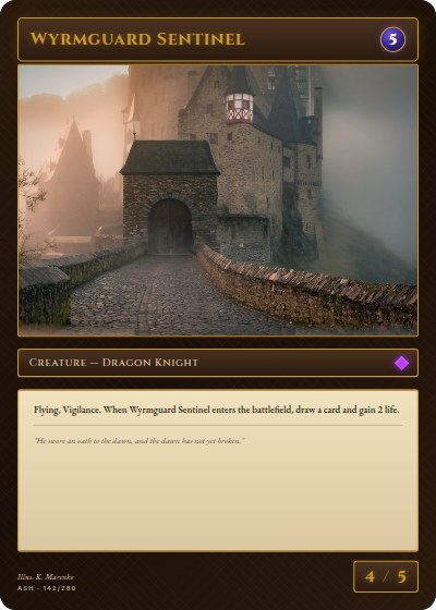 Fantasy TCG Creature Card