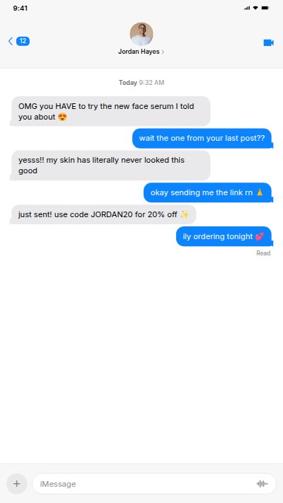 iMessage Chat Simulation — Story