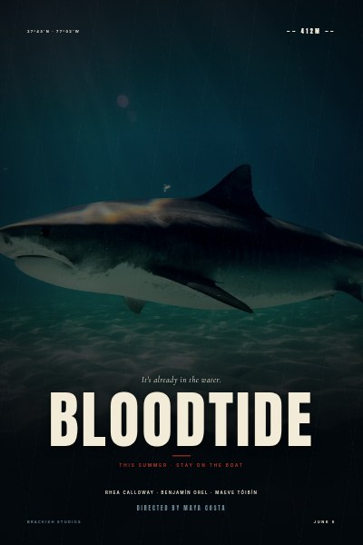 Shark Attack Thriller Movie Poster